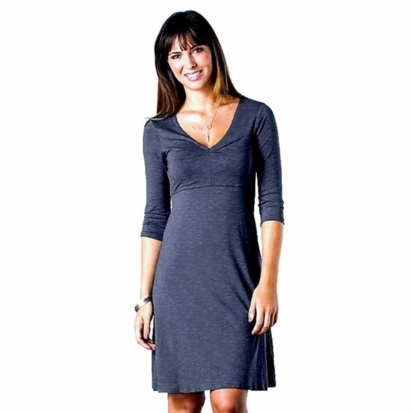 Horny Toad Rosalinda Dress, Charcoal Gray, Size S - Picture 1 of 7
